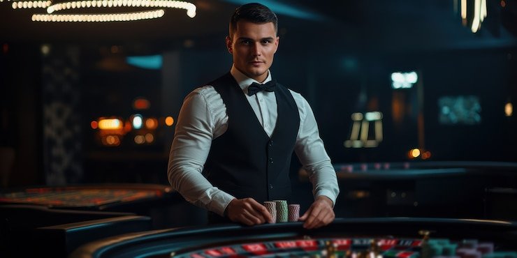 Tampilan roulette langsung dengan multi-kamera di mpo19